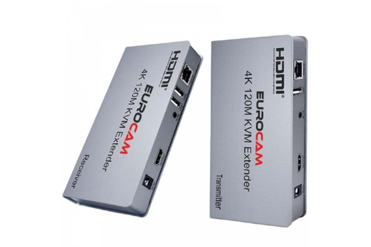 EUROLİNK 4K 120M HDMI+USB KVM EXTENDER EL-HUX-120-4K